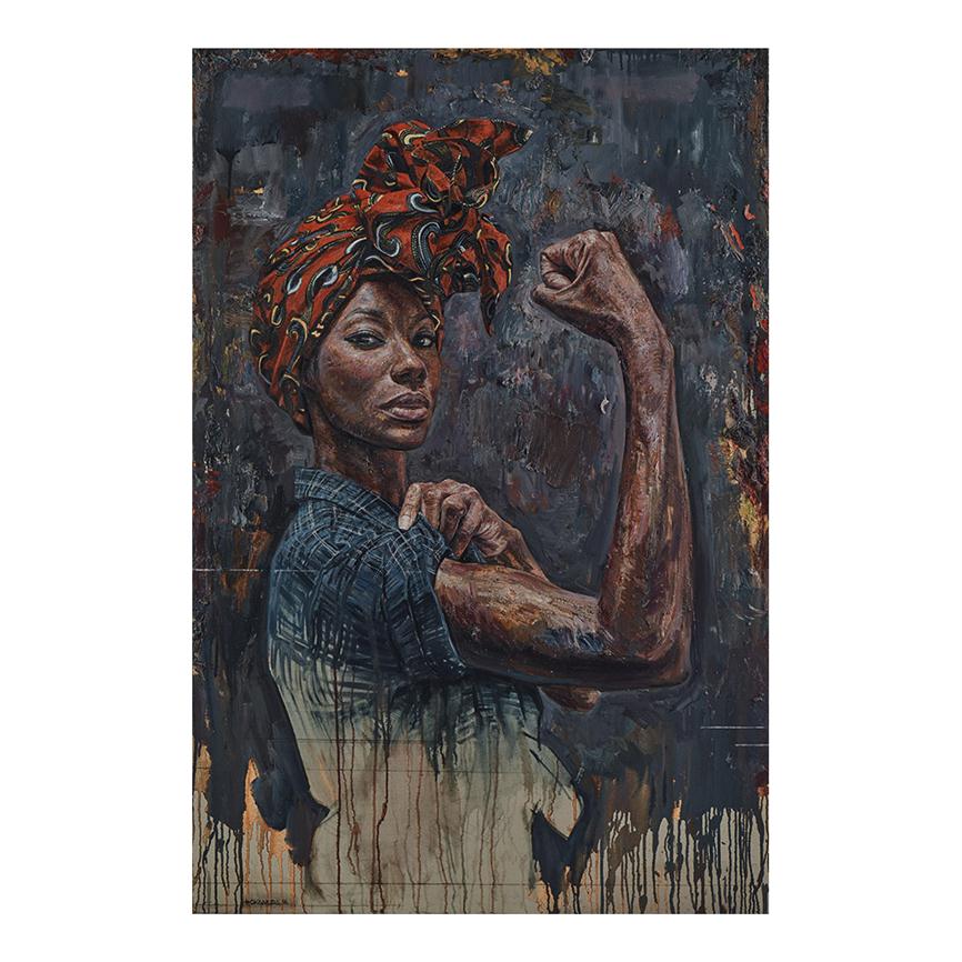 

Tim Okamura of Beautiful Women Rosie We Can Do It Painting Poster Print Home Decor Framed Or Unframed Popaper Material344p