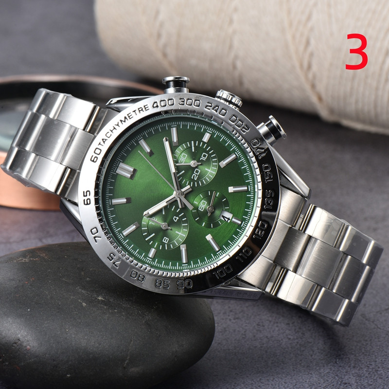 

WristWatches for Men 2022 New Mens Watches All Dial Work Quartz Watch High Quality Top Luxury Brand Chronograph Clock Steel And leather Belt Men Fashion TA Type 1, 10