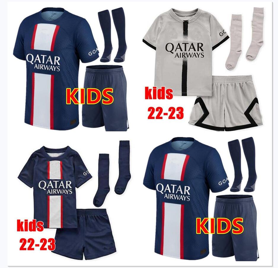 

kids kit maillot de foot MBAPPE HAKIMI soccer jerseys 22 23 PsGs hommes enfants VERRATTI MARQUINHOS KIMPEMBE football shirts uniforms SERGIO RAMOS 2022 2023 Vitinha, Yellow