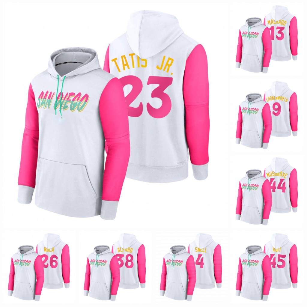 

San Diego Fernando Tatis Jr. 2022 City Connect Padre Hoodie Manny Machado Jake Cronenworth Eric Hosmer Trent Grisham Ha-Seong Kim Luke Voit Joe Musgrove Mike Clevinger, Youth s-xl