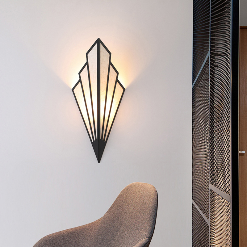 Led Wall Lamp Corridor Staircase European Bedroom Hotel Bedside Creative Indoor Fan Wall Hanging E14 Holder 110-240V Sconce Lighting Fixture-image-756891632