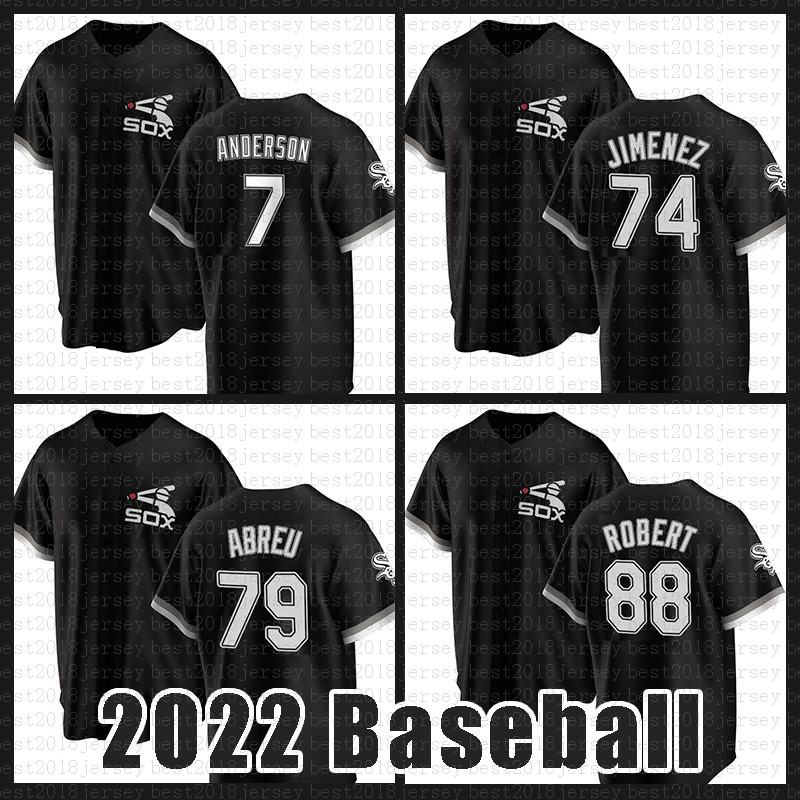 

2022 New Chicago Baseball Jersey White Sox 7 Tim Anderson 74 Eloy Jimenez Jose Abreu Luis Robert Yoan Moncada Bo Jackson Lucas Giolito Yermin Mercede Michael Thomas, Mens(baiwa)