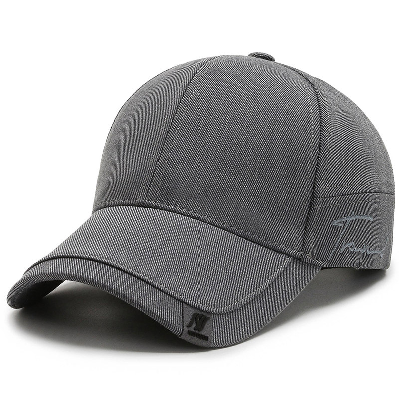 

High Quality Solid Baseball Caps for Men Outdoor Cotton Cap Bone Gorras CasquetteHomme Men Trucker Hats, Grey