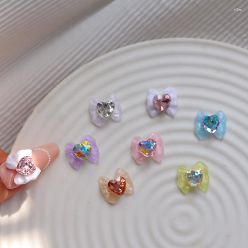 

Nail Art Decorations 10pcs Japanese Alloy Bow-Tie Sailor Heart Moon Nails Charm Cartoon Anime Designer Decor Girl Soldier UV Polish Glitter