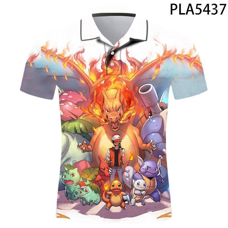 

Men's Polos Homme Cartoon Anime 3D Printed Shirt Men Fashion Camisas Harajuku Cool Short Sleeve Casual Hombres RopaMen's Men'sMen's, Pla5426