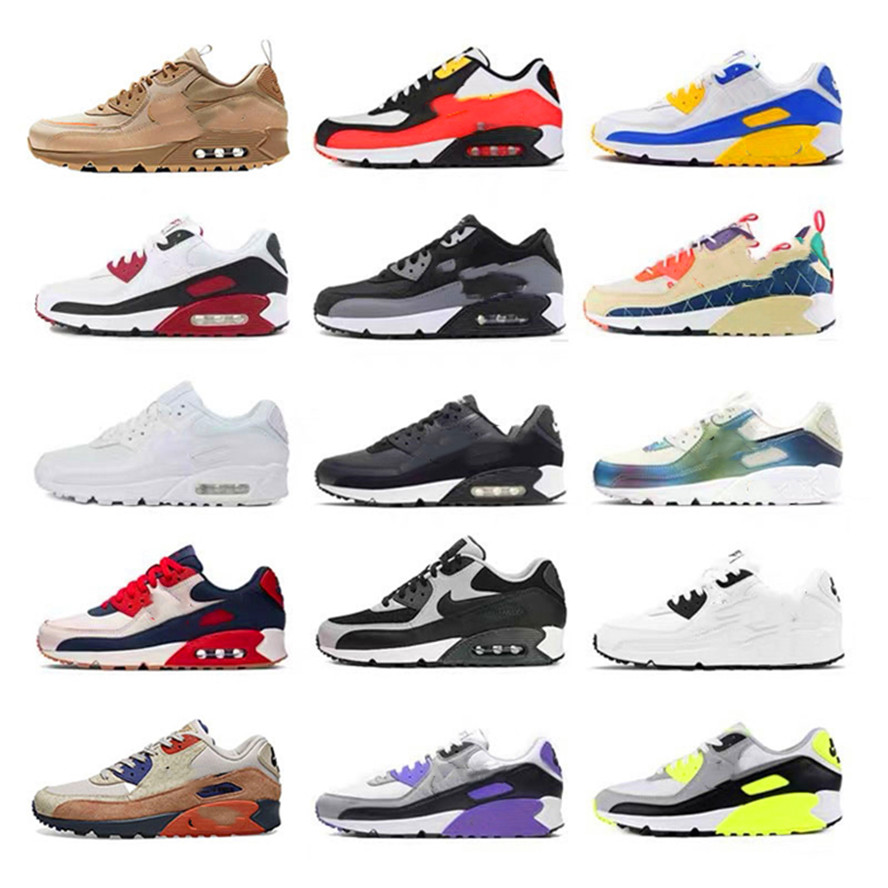

AIR 2021 airmaxs New 90 90s Max Running shoes mens women Black White Classic Cushion Casual Training sports Sneakers Big size 36-45, Choose the options