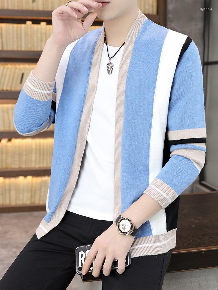 

Men's Sweaters Spring Autumn Cardigan Men Casual Knitted Clothes Fashion Brand Sweater Long Slim Fit Jumpers Jacket Coat Tops Q05Men's Olga2, Black