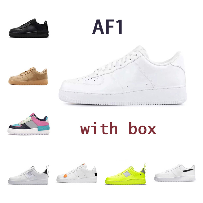 

High Quality Mens Sports Shoes OG Classic Triple White Low Forces Shadow Utility Black Wheat Pistachio Frost Pale Pastel Beige Women Designer Trainers Sneakers