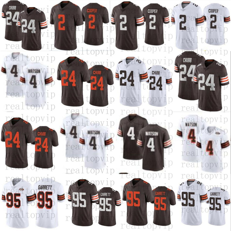 

4 Deshaun Watson Football Jersey 95 Myles Garrett 24 Nick Chubb 2 Amari Cooper Men jerseys 1946, As