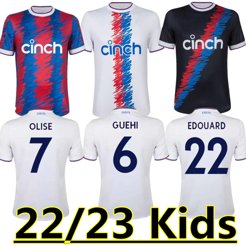 

Kids 22 23 CRYSTAL OLISE Soccer Jerseys PALACE ZAHA EZE J.AYEW BENTEKE MILIVOJEVIC