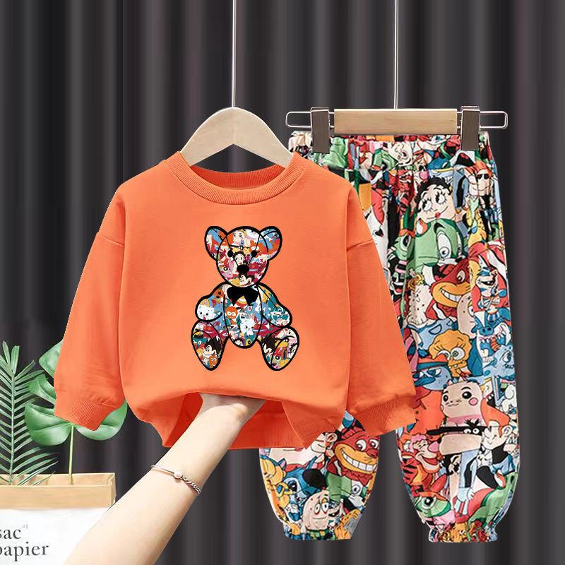 

Clothing Sets Spring Fall Teen Kids Girls Baby Clothes Long Sleeve T-Shirt Pant 2Pcs Children Suits 2-10yClothing, Green