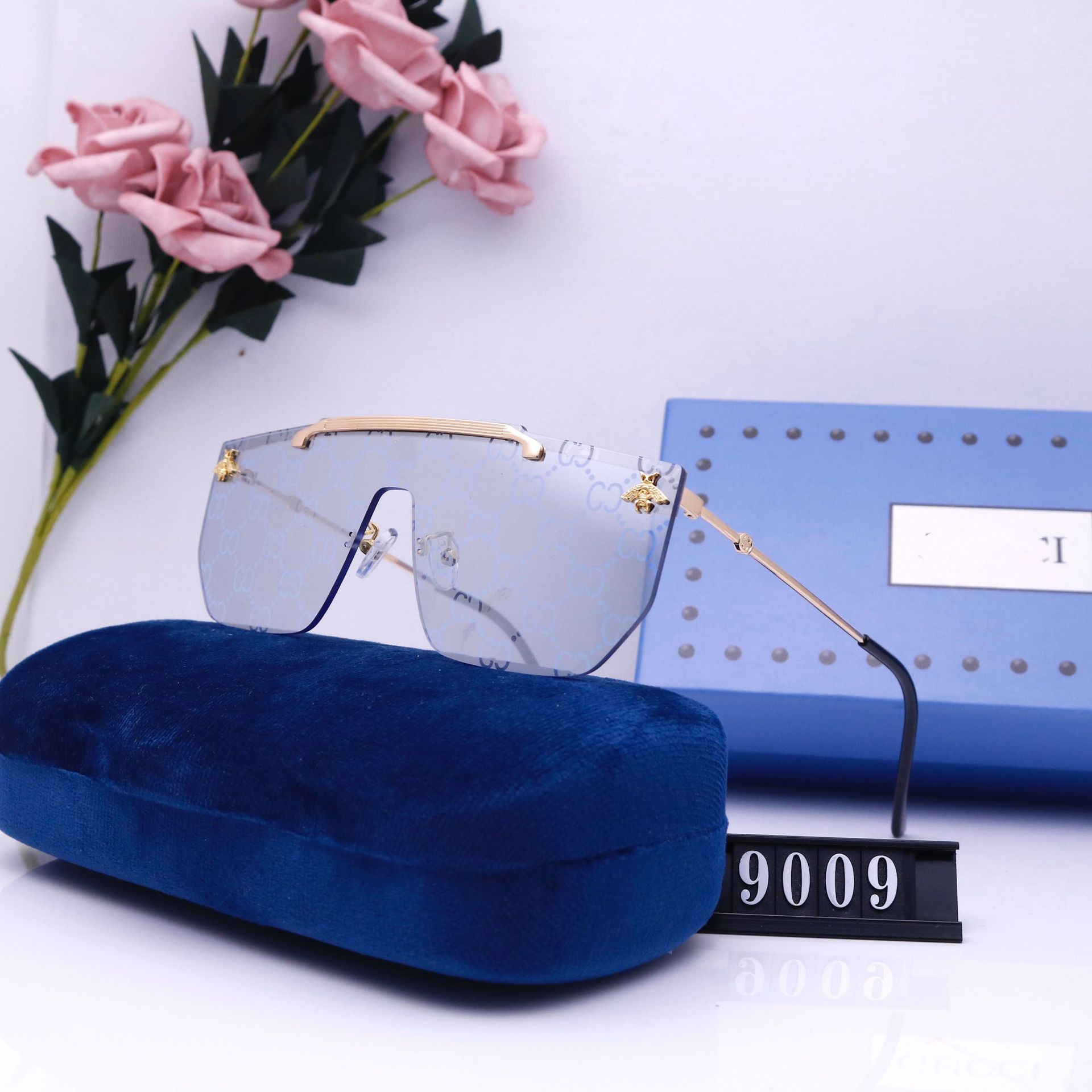 

2022 Classic Frameless Sunglasses Men Women Brand Designer Driving Square Frame Sun Glasses Male Goggle UV400 Gafas De Sol