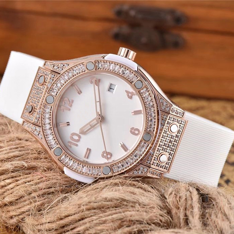 

Ladies luxury watch high-grade waterproof watch rubber watchband high-grade brand watch wholesale 33mm