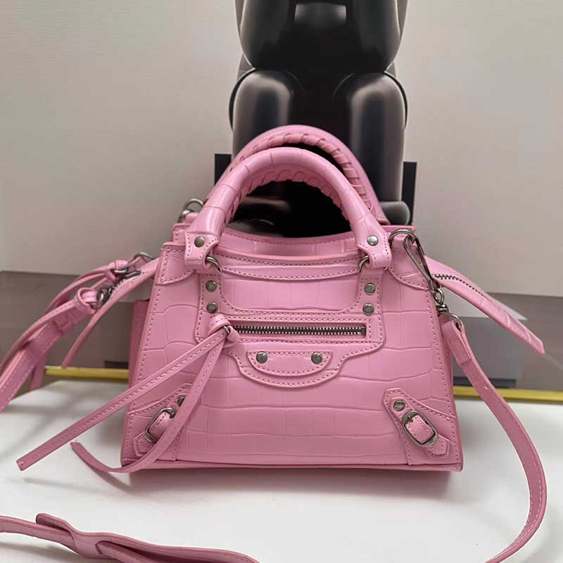 

luxurious Fashion Crocodile Pattern Neo Classic Motorcycle bags Top Handle City Bag designer bag multi pochette handbag Shoulder packages, Army green