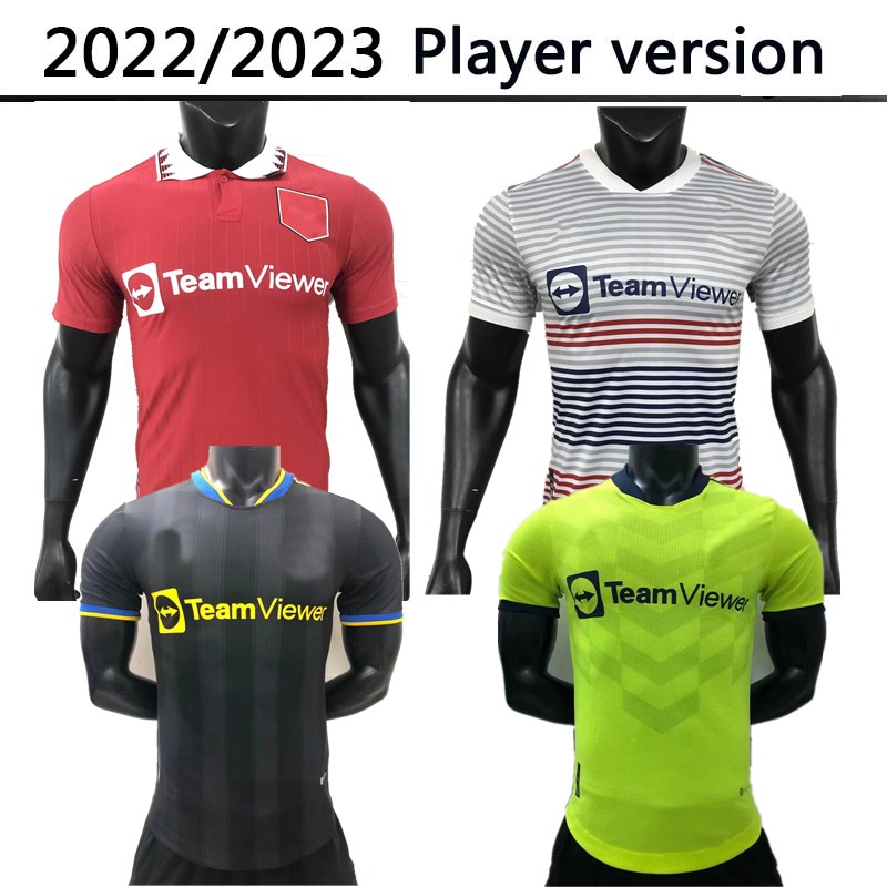 

Player version 22 23 SANCHO Soccer Jerseys home away 2022 2023 Ronaldo GREENWOOD B.FERNANDES Men Manchester RASHFORD POGBA football Shirt