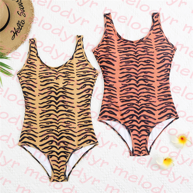 Summer One Piece Maillot de bain Designer Maillots de bain imprimés Womens Outdoor Beach Swimming Bikini