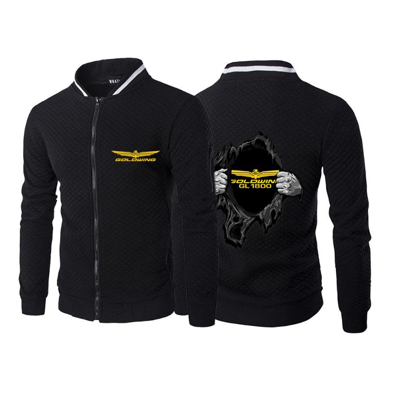 

Men' Hoodies & Sweatshirts GOLDWING GL1800 Autumn Mens Sweater Coat Cotton Jackets Zipper Knitted Handsome Elegant Cardigan TopsMen