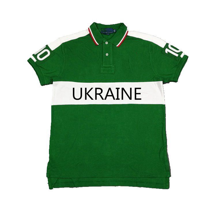 

Keleki Embroidery polo shirt Ukraine protest men's embroidered short sleeve cotton, Customized