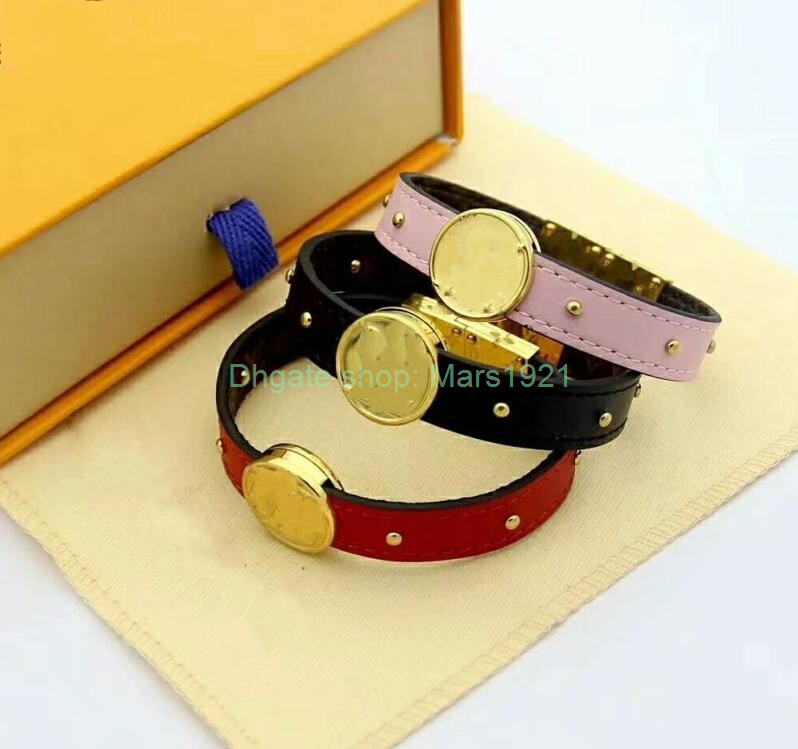 

Brand Leather Bracelets Jewelry for Women Men 316L Stainless Steel Designe Bracelets Bangles Pulseiras Accessories Gifts XMAS Mother's