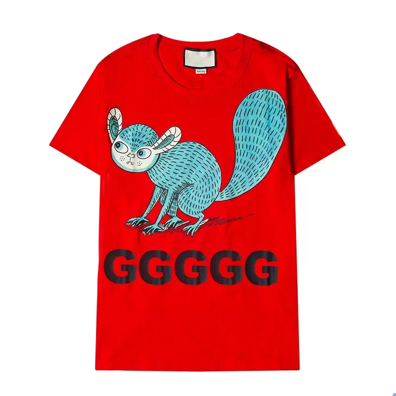 2022 Mens men T shirt Designer shirts T-Shirt squirrel Men Women Summer Breathable Clothing Couples Tees 3D Letters Printed Stylist Casual tshirt