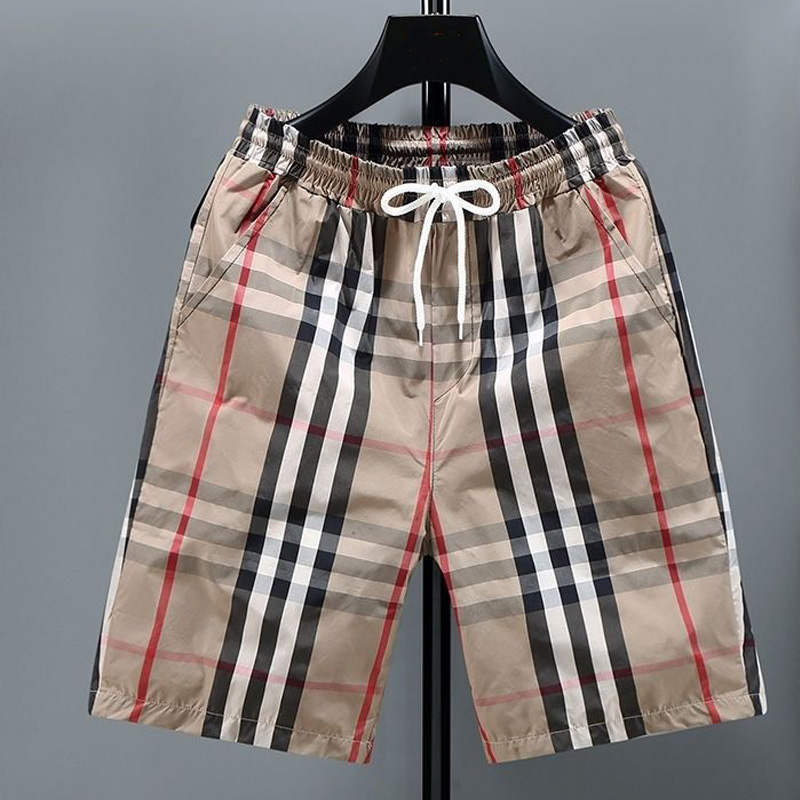 

Designer Men's Plus Size Shorts Quick Drying SwimWear Plain Check Printing Mens Summer Casual Board Beach Pants Drawstring Breathable StreetWear 4-Styles Size L-4XL, Price difference