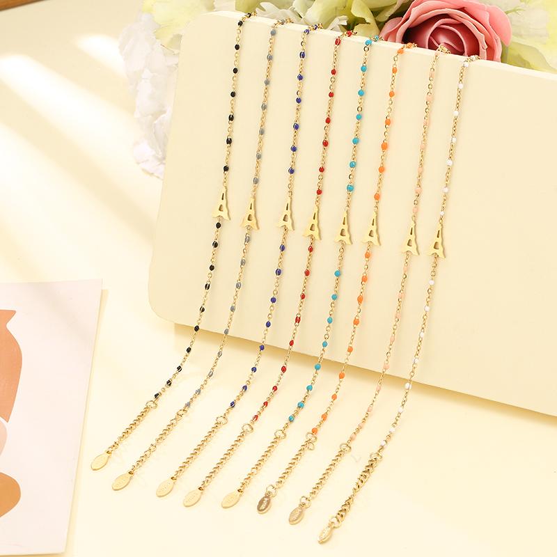 

Link Chain Stainless Steel Tower Bracelets For Woman Golden Color Beads Ladies Bracelet Femme 2022 Jewelry PulseiraLink