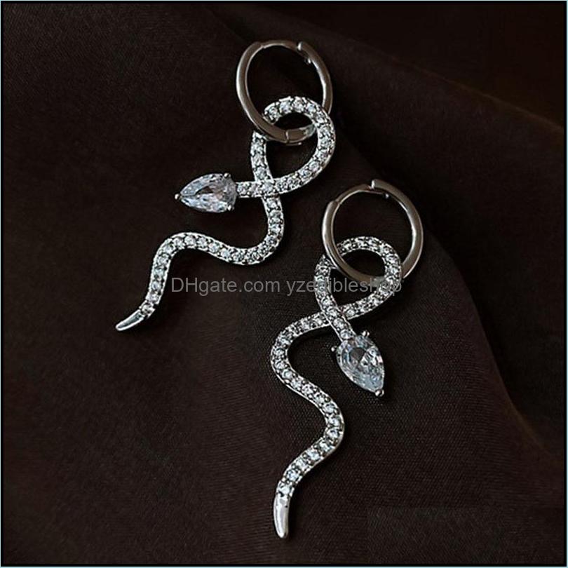 

Hoop Hie Earrings Jewelry Korean Version Of Personality Net Red Temperament 2021 New Trendy Snake Female Women Earring Drop Delivery Hgzdx