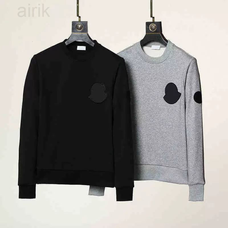 

Men' Hoodies & Sweatshirts Autumn and winter High Quality monclair Cotton Mens Hoodie Slim Fit Warm Pullover Casual Hooded Couple Simple Print Sweater