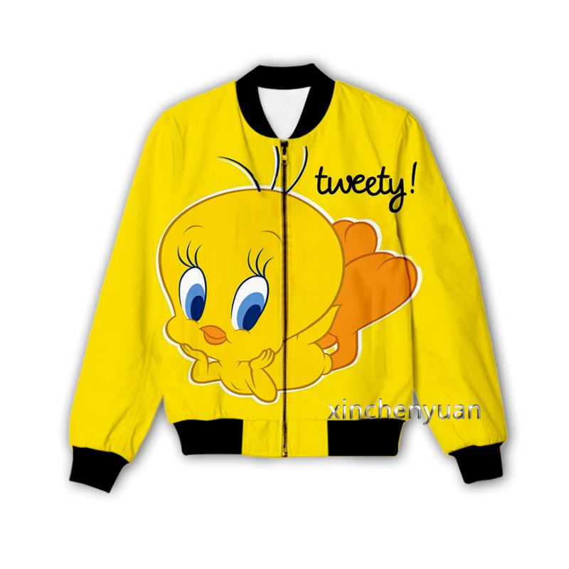 

Men's Jackets Phechion Men/Women's Animal Tweety Bird 3D Printed Jacket Fashion Streetwear Men Loose Sporting & Coat M80Men's, 03