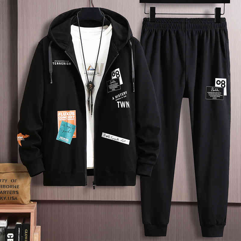 

2022 Large Size Sports Men Plus Fat Spring and Autumn 's Clothes 's New Fashion, 216#08 trousers