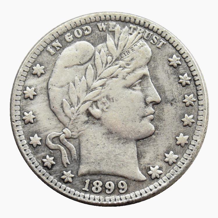 

US 1899-P-S-O Barber Quater Dollar Craft Silver Plated Copy Coins metal dies manufacturing factory Price
