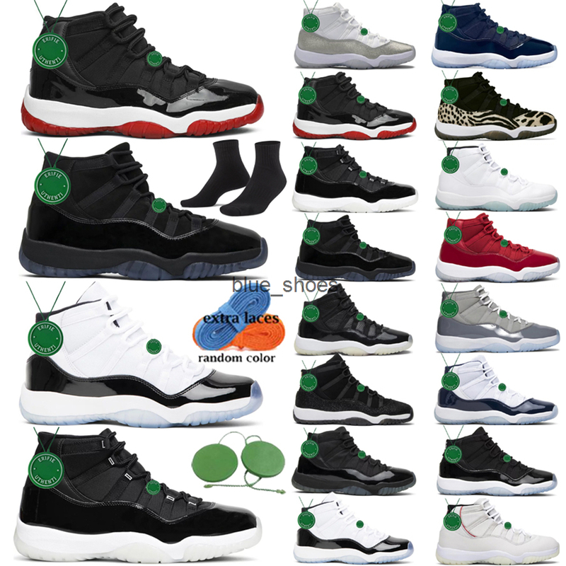 

Cool Grey 11s Basketball Shoes Man Woman jordens 11 Space Jam Cap and Gown High Concord Platinum Tint Barons Legend Blue 25th Anniversary, Color # 14