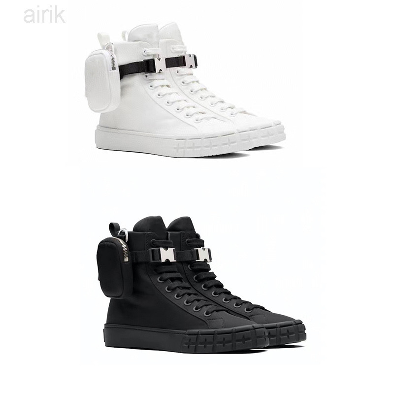 

Men Sneakers Wheel Re-Nylon High top Designer Shoes Combat boots Platform Sneakers Outdoor Flat Cloth Lace-up Runner Trainers 35-44, Color 1
