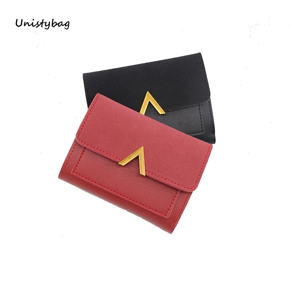 

Unistybag Women Wallet Fashion Card Holder Coin Purse Female Wallets Small Money Purses Clutch Bag, Red