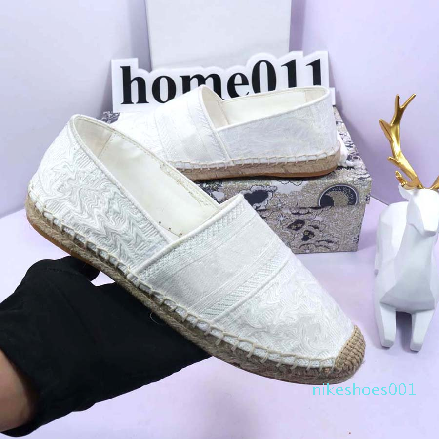 

Luxurys Casual Women Shoes Espadrilles Summer Designers ladies flat Beach Half Slippers fashion woman Loafers Fisherman canvas az11, #1
