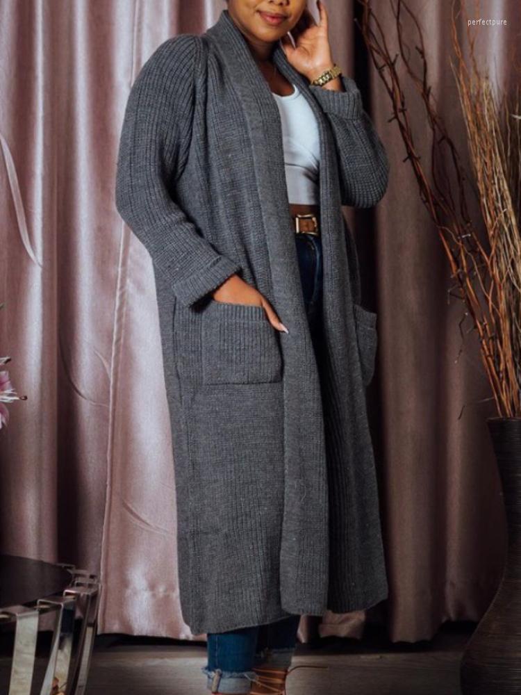 

Women' Knits & Tees Winter Women Knitted Coats Casual Long Sweater Cardigan Overcoat Vintage Loose Jacket Pockets Oversized Jumpers Perf22, Pink