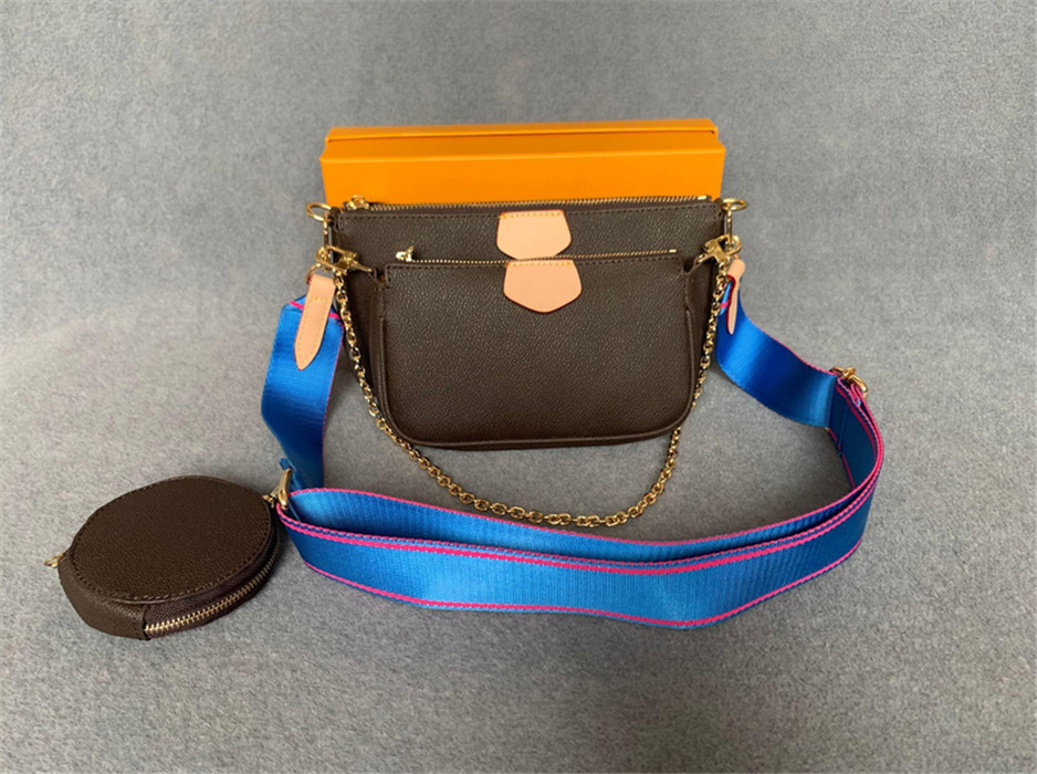 

Famous Brand Designer 3-IN-1 Messenger Handbag Tote Leather Vintage Pattern Crossbody Handbag Purse New Shoulder Bag Clutch Tote H0081