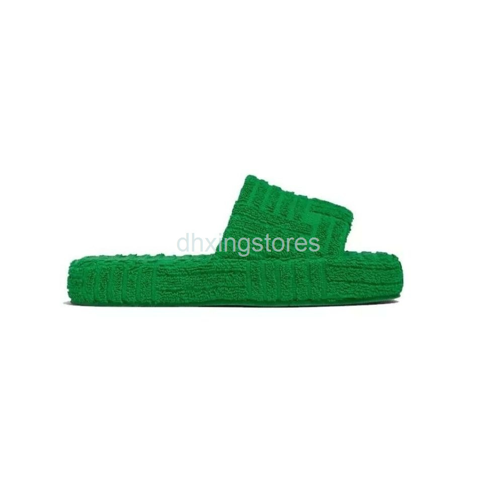 

winter venetasdesigner slides 21 net red same green B family towel wear thick soled 2021 new wool slippers women shoes bottegas 1 348f, Chocolate