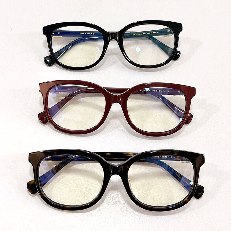 

Sunglasses Men Women Optical Mirror Simple Wild Style 0611 Square Full Frame Plate Myopia Glasses 1075 Spring Legs Original Box