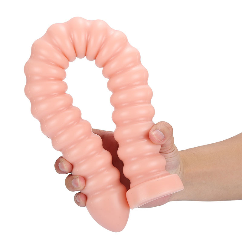 New Arrival Anal Dildo Pull Bead Long Butt Plug sexy Toys For Women Men Colon Masturbators Spirall With Suction Cup