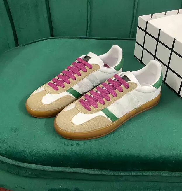 

Luxury Designer Men Women Casual Shoes Gazelle Sneakers Patchwork Collaboration Canvas Shoes