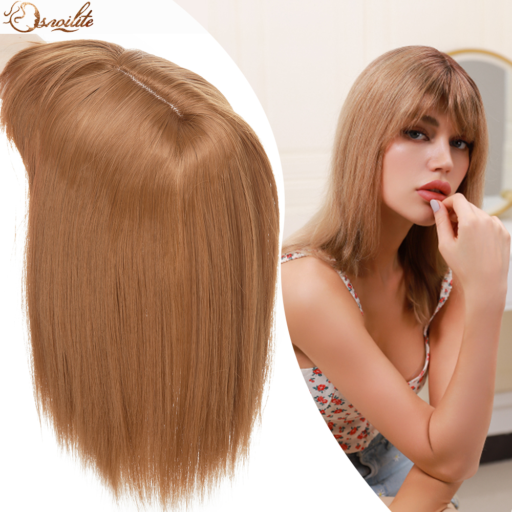 Costume Accessories 10inch Synthetic Hair Pieces With Bangs High Temperature Fiber Straight Clip In Hairpiece For Women-image-772561660