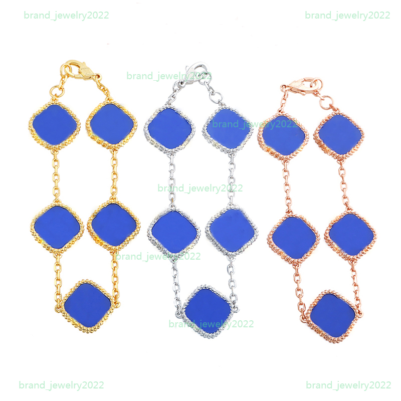 

66scharm Bracelets 2023 Fashion New Woman Charm Bracelet Classic Four-leaf Clover Bracelet Designer Natural Gemstone Jewelry Gift