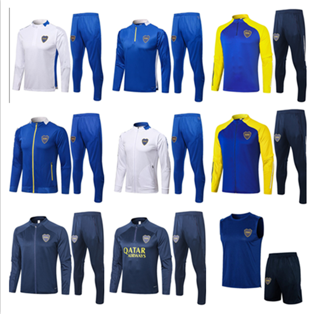 

Boca Juniors 20 21 22 Soccer Tracksuit Jackets 2021 TEVEZ DE ROSSI MARADONA Jogging Football Training Suit Survetement Thailand Chandal Kit, 18