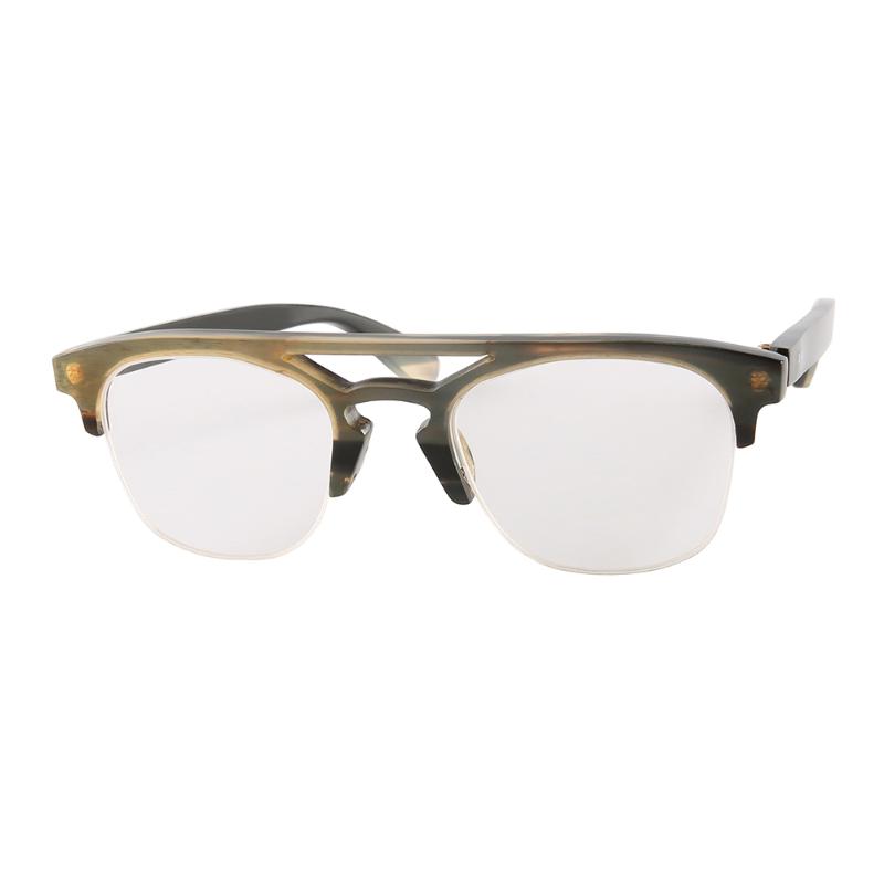 

Sunglasses Double Nose Bridge Customized Shape Lenses Half Frame Ox Horn Unisex Optical Glasses Eyeglasses For Women And Men