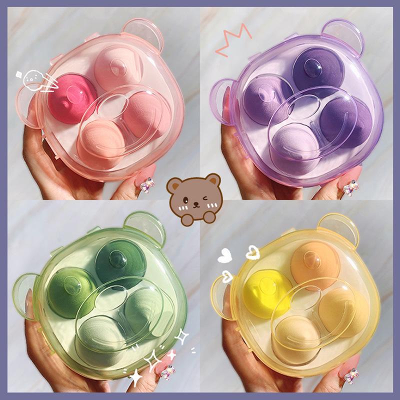 

Sponges Applicators & Cotton 4pcs/box Fashion Make Up Mixer Cosmetic Puff Makeup Sponge Foundation Powder Beauty Tool Accessories BoxedSpong