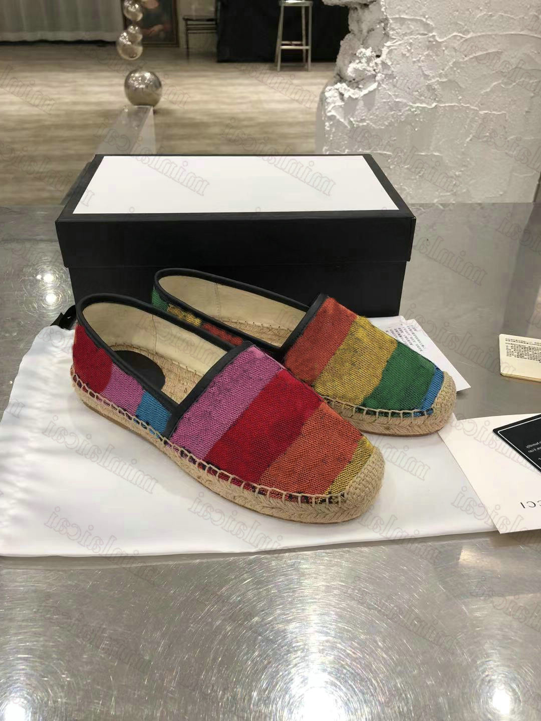 

Shoes 2021SS Multicolor Espadrille Printed Loafer Womens Capsule Canvas Flats Sneakers Italy Luxurys Designers Trainer Runner Casual Loafers, Customize