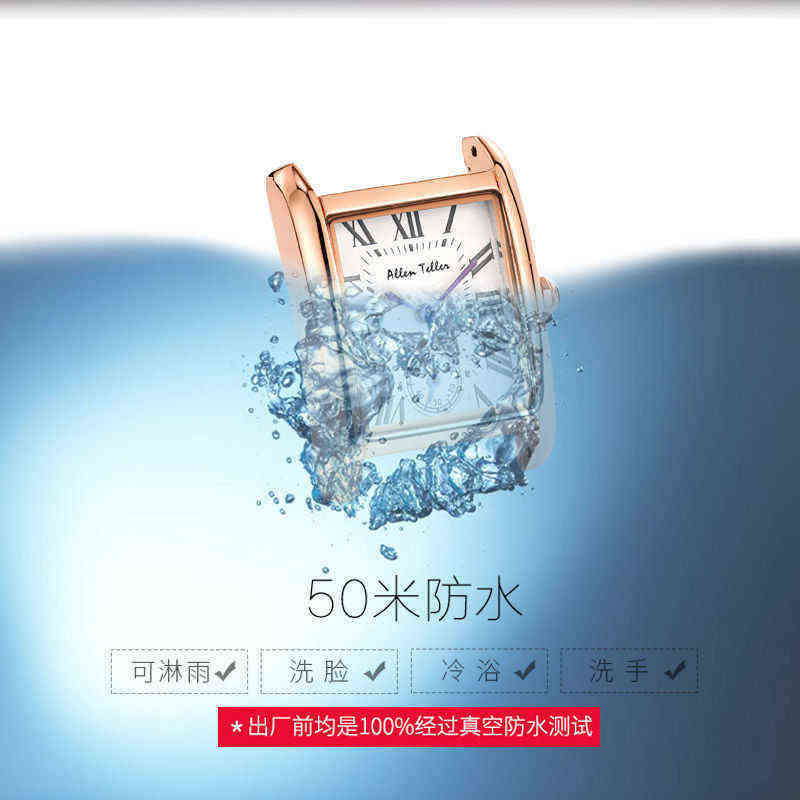 

luxury women watch santos wristwatches high quality QQIF womencassidy Tank New authentic real leather belt waterproof quartz tank, Black