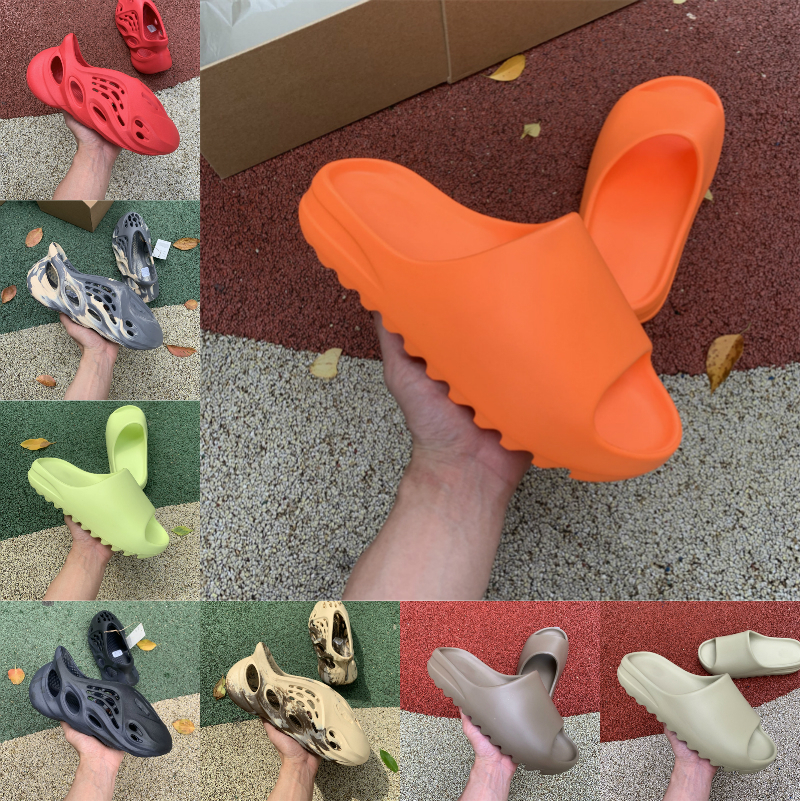 

Slides Slippers Desert Sand Summer Brown Flat Mens Women Enflame Orange Resin Slide Sandal Graffiti Bone Rubber MXT Moon Gray Mineral Blue Glow Green Designer S12, Please contact us