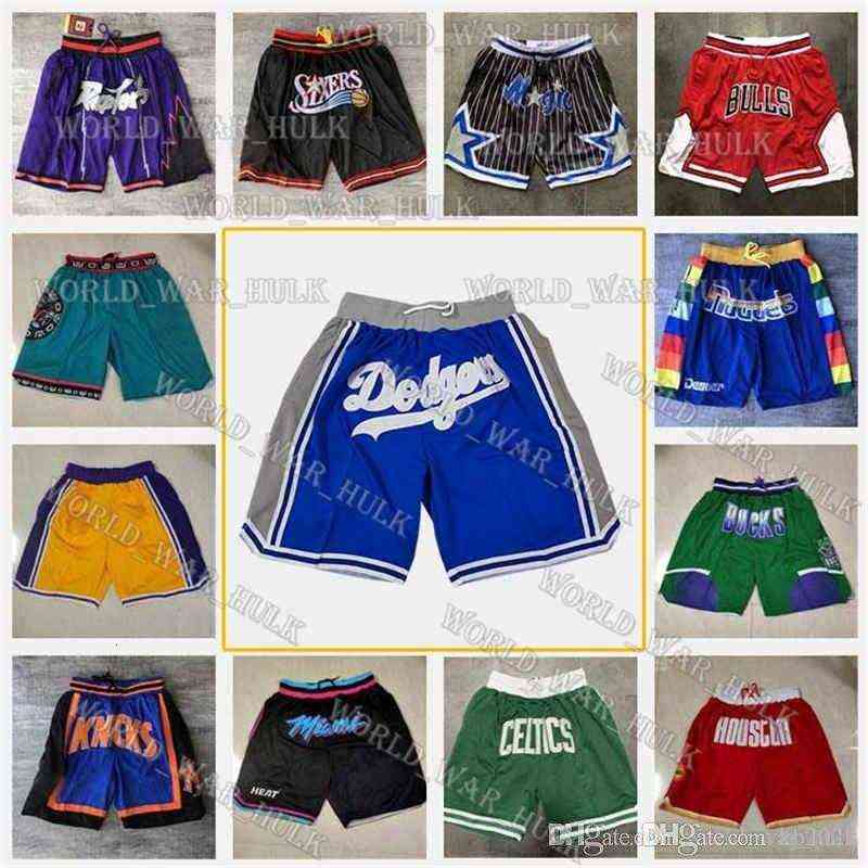

Just Don Team Basketball Shorts Hip Pop Pant With Pocket Zipper Sweatpants Blue White Black Red Green Short TOP Quality Stitched Pink, Just shorts
